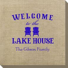 Welcome to the Lake House Bamboo Luxe Napkins