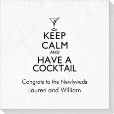Keep Calm and Have a Cocktail Deville Napkins