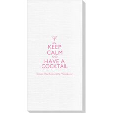 Keep Calm and Have a Cocktail Deville Guest Towels