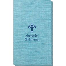 Ornate Cross Bamboo Luxe Guest Towels