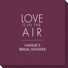 Love is in the Air Linen Like Napkins
