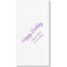 Perfect Happy Birthday Deville Guest Towels