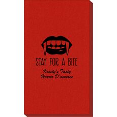 Stay For A Bite Linen Like Guest Towels