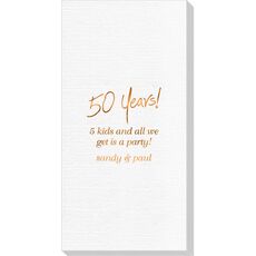 Fun 50 Years Deville Guest Towels