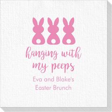 Hanging With My Peeps Easter Deville Napkins