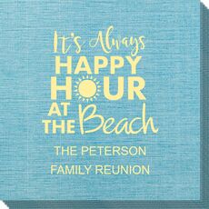 Happy Hour at the Beach Bamboo Luxe Napkins