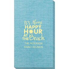 Happy Hour at the Beach Bamboo Luxe Guest Towels