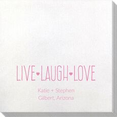 Live Laugh Love Bamboo Luxe Napkins