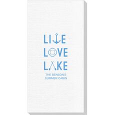 Live, Love, Lake Deville Guest Towels
