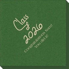 Fun Class of Calligraphy Linen Like Napkins