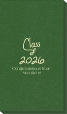 Fun Class of Calligraphy Linen Like Guest Towels