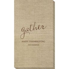Expressive Script Gather Bamboo Luxe Guest Towels
