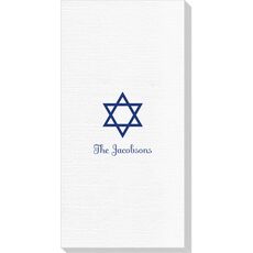 Traditional Star of David Deville Guest Towels