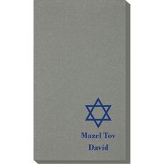 Traditional Star of David Linen Like Guest Towels