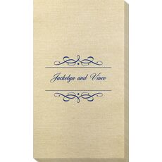Royal Flourish Framed Names Bamboo Luxe Guest Towels