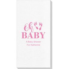 Oh Baby with Baby Feet Deville Guest Towels