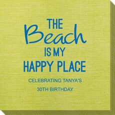 The Beach is My Happy Place Bamboo Luxe Napkins