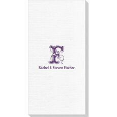 Pick Your Single Initial with Text Deville Guest Towels