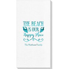 The Beach Is Our Happy Place Deville Guest Towels