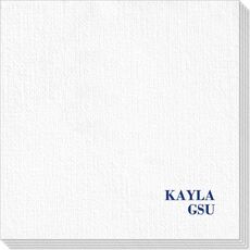 Name and College Initials Deville Napkins