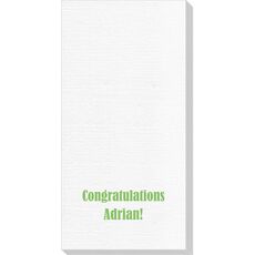 Your Choice of Text Deville Guest Towels