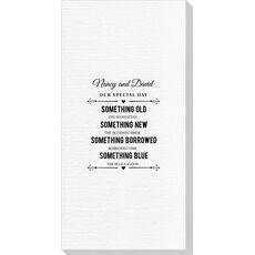 Our Special Day with Names Deville Guest Towels