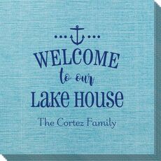 Welcome to Our Lake House Bamboo Luxe Napkins