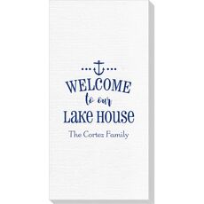 Welcome to Our Lake House Deville Guest Towels