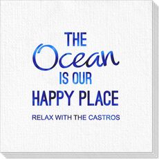 The Ocean is Our Happy Place Deville Napkins