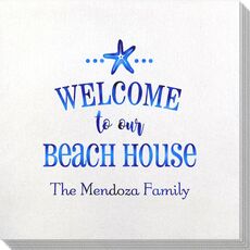 Welcome to Our Beach House Bamboo Luxe Napkins