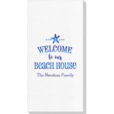 Welcome to Our Beach House Deville Guest Towels