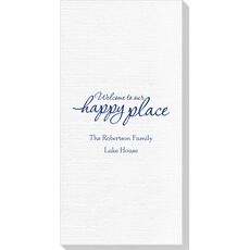 Welcome to Our Happy Place Deville Guest Towels