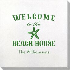 Welcome to the Beach House Bamboo Luxe Napkins
