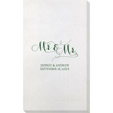 Scroll Mr & Mr Bamboo Luxe Guest Towels