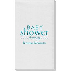 Baby Shower Honoring Linen Like Guest Towels