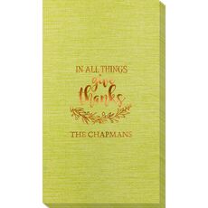 Give Thanks Bamboo Luxe Guest Towels