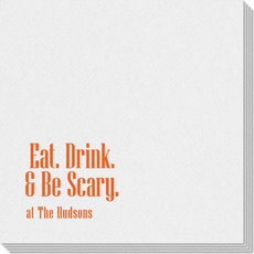 Eat Drink & Be Scary Linen Like Napkins