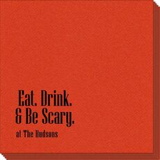 Eat Drink & Be Scary Linen Like Napkins