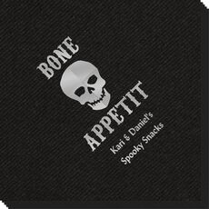 Bone Appetit Skull Linen Like Napkins