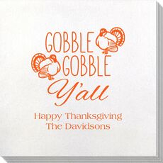 Gobble Gobble Y'all Bamboo Luxe Napkins