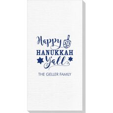 Happy Hanukkah Y'all Deville Guest Towels