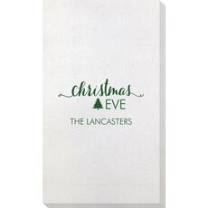 Elegant Christmas Eve Bamboo Luxe Guest Towels