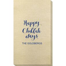 Happy Challah Days Bamboo Luxe Guest Towels