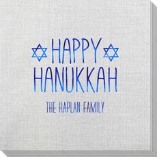 Hanukkah Jewish Stars Bamboo Luxe Napkins