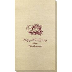 Thanksgiving Horn Bamboo Luxe Guest Towels