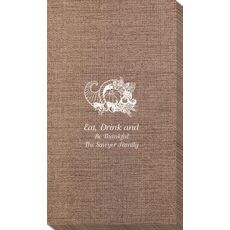 Thanksgiving Horn Bamboo Luxe Guest Towels
