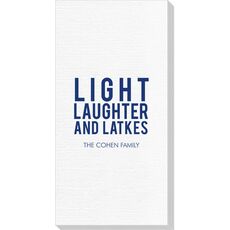 Light Laughter And Latkes Deville Guest Towels