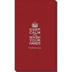 Keep Calm and Wash Your Hands Linen Like Guest Towels