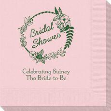 Bridal Shower Wreath Napkins
