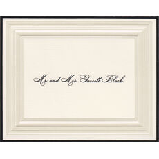 Monaco Opulance Folded Note Cards - Raised Ink